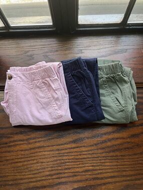 Bundle of Pink, Navy & Olive chino pants -  old navy